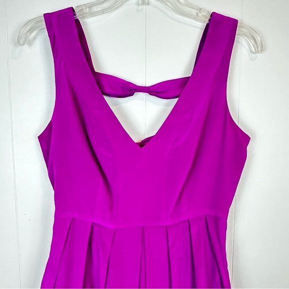 Walter 100% Silk Open Back Bow Detail Cocktail Dress Size 2 - Picture 5 of 10